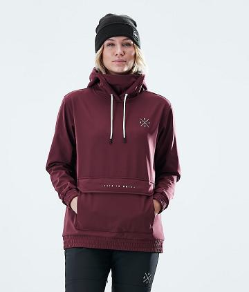 Burgundy Women's Dope Nomad W Outdoor Jackets | AUIS3749