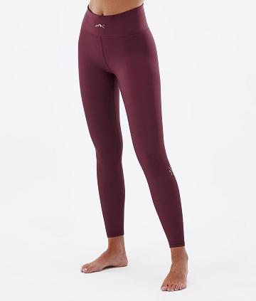 Burgundy Women's Dope Snuggle W 2X-Up Base Layer Pants | AUQZ3912