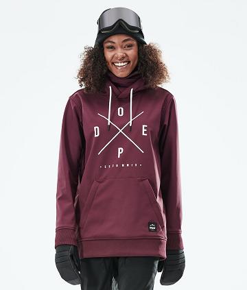 Burgundy Women's Dope Yeti W 10k Ski Jackets | AUQZ3704