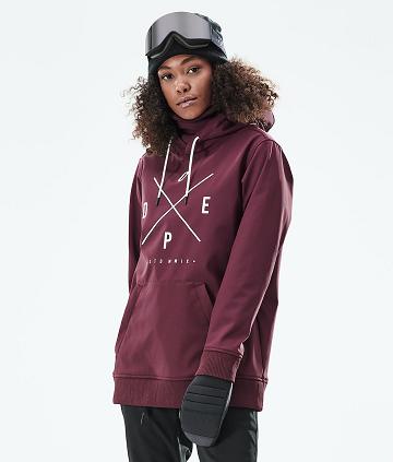 Burgundy Women's Dope Yeti W 10k Snowboard Jackets | AUNB3525