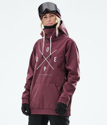 Burgundy Women's Dope Yeti W 2021 2X-Up Snowboard Jackets | AUDN3529