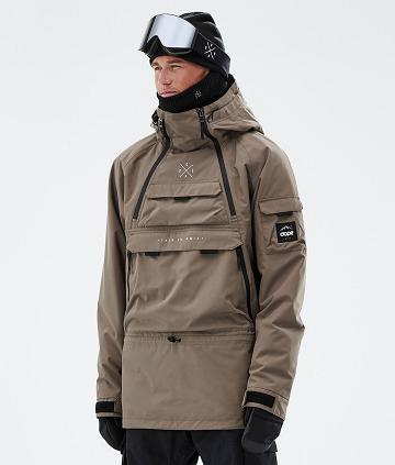 Coffee Men's Dope Akin Ski Jackets | AUHK2880