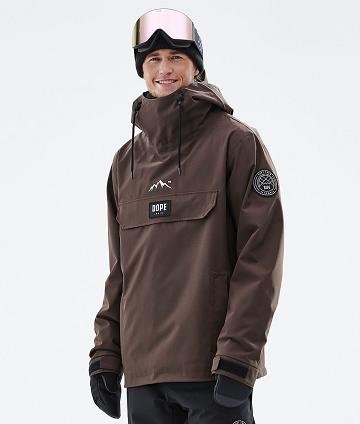 Coffee Men's Dope Blizzard Snowboard Jackets | AUFM2767