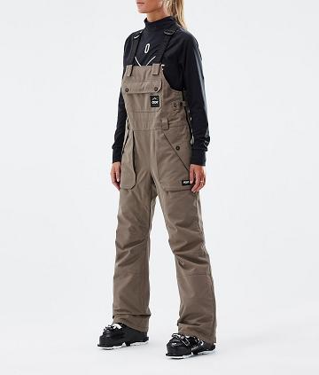 Coffee Women's Dope Notorious B.I.B W Ski Pants | AUFM3353