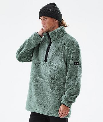 Green Men's Dope Pile Fleece | AUDN3052