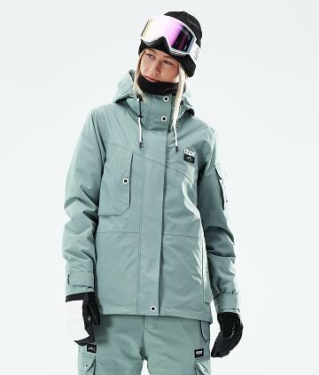 Green Women's Dope Adept W 2021 Ski Jackets | AUUT3569