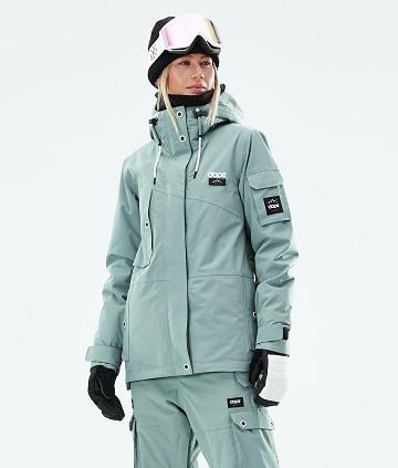 Green Women's Dope Adept W 2021 Snowboard Jackets | AULH3400