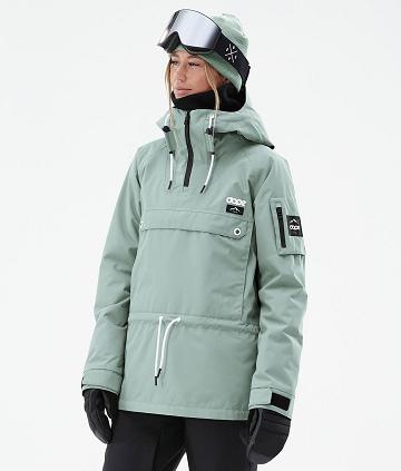 Green Women's Dope Annok W Faded Ski Jackets | AULH3608