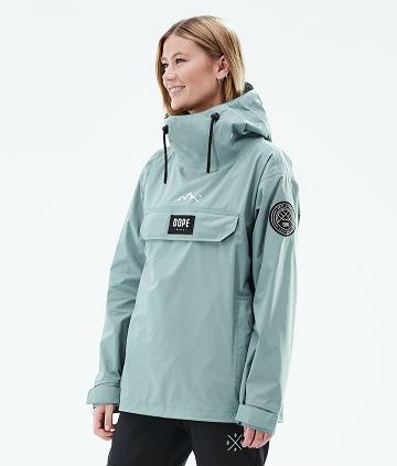 Green Women's Dope Blizzard Light W Outdoor Jackets | AUAP3721