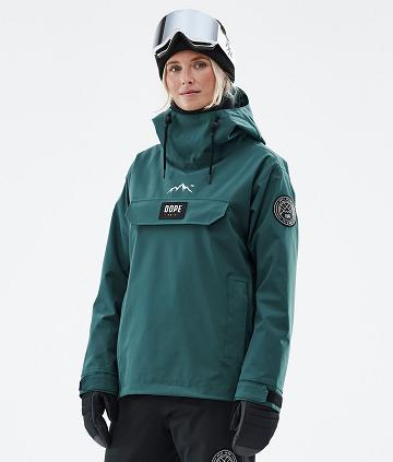 Green Women's Dope Blizzard W Bottle Ski Jackets | AUHK3630