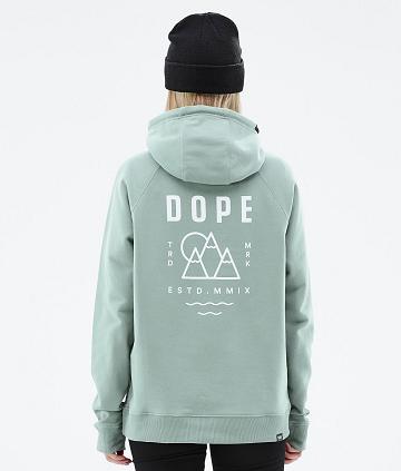 Green Women's Dope Common W Summit Hoodie | AUFM3840