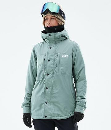 Green Women's Dope Insulated W Ski Jackets | AUVD3656