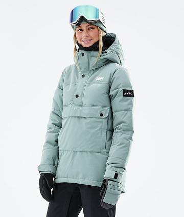 Green Women's Dope Puffer W 2021 Snowboard Jackets | AUJJ3506