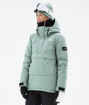 Green Women's Dope Puffer W Ski Jackets | AUYU3674