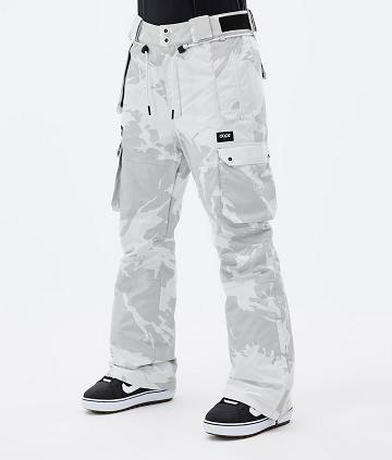 Grey / Camo Women's Dope Iconic W Snowboard Pants | AUWY3276