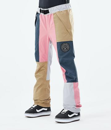 Khaki Women's Dope Blizzard LE W Limited Edition Patchwork Snowboard Pants | AUKI3233