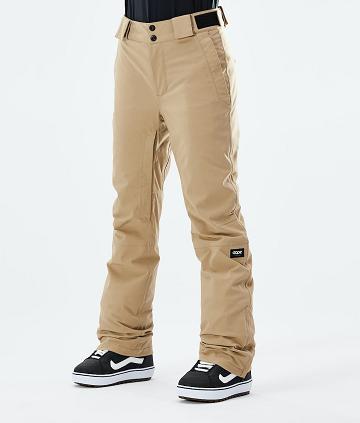 Khaki Women's Dope Con W 2021 Snowboard Pants | AUGL3263