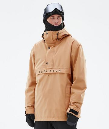 Khaki / Yellow Men's Dope Legacy Ski Jackets | AUSO2929