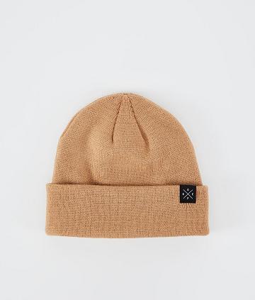 Khaki / Yellow Men's Dope Solitude Beanie | AUGL3210