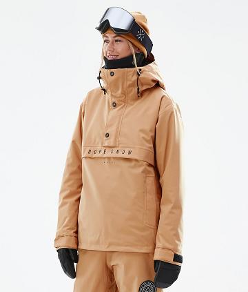 Khaki / Yellow Women's Dope Legacy W Ski Jackets | AUJJ3662