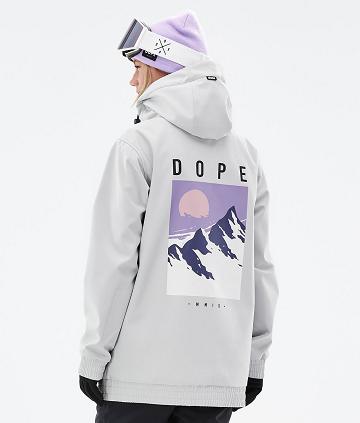 Light / Grey Women's Dope Yeti W Peak Ski Jackets | AULH3712