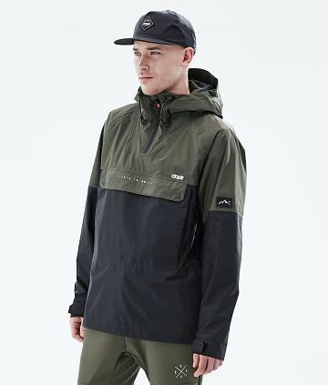 Olive / Black Men's Dope Hiker Light Outdoor Jackets | AUPQ2700