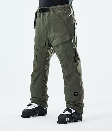 Olive / Green Men's Dope Antek Ski Pants | AUOR2603