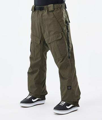 Olive / Green Men's Dope Antek Snowboard Pants | AUKI2542