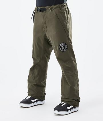 Olive / Green Men's Dope Blizzard Snowboard Pants | AUMA2560