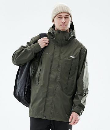 Olive / Green Men's Dope Ranger Light Outdoor Jackets | AUQZ2709