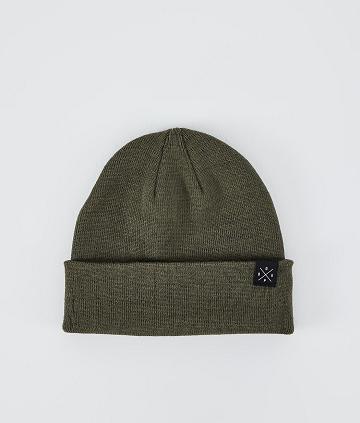 Olive / Green Men's Dope Solitude Beanie | AUQZ3206