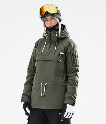 Olive / Green Women's Dope Annok W 2021 Ski Jackets | AURW3597