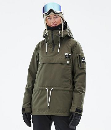 Olive / Green Women's Dope Annok W Ski Jackets | AUOR3592