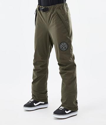 Olive / Green Women's Dope Blizzard W Snowboard Pants | AUFM3237