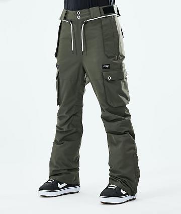 Olive / Green Women's Dope Iconic W 2021 Snowboard Pants | AUGL3281