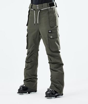 Olive / Green Women's Dope Iconic W 2021 Ski Pants | AUWY3347