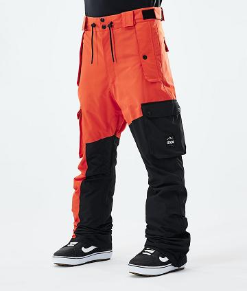 Orange / Black Men's Dope Adept 2021 Snowboard Pants | AUVD2537