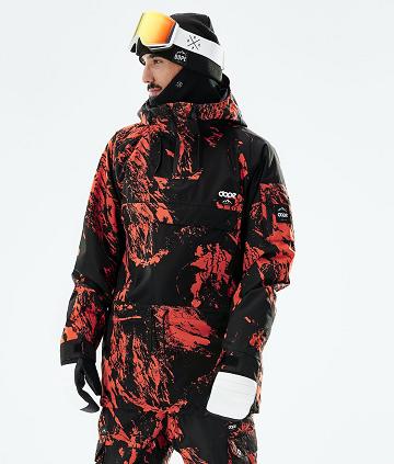 Orange Men's Dope Annok 2021 Paint Ski Jackets | AUMA2896