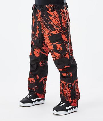 Orange Men's Dope Antek Paint Snowboard Pants | AUIS2552