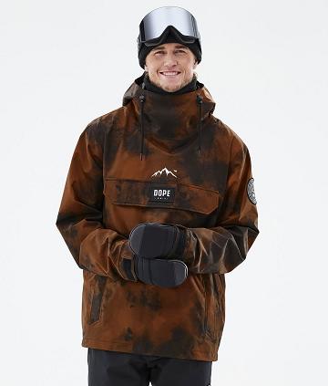 Orange Men's Dope Blizzard Smudge Snowboard Jackets | AUSO2787