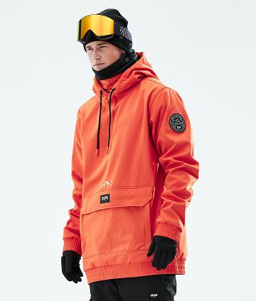 Orange Men's Dope Wylie Patch Ski Jackets | AUFM2953