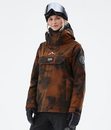 Orange Women's Dope Blizzard W Smudge Snowboard Jackets | AUFM3476