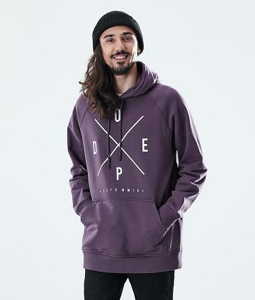 Purple Men's Dope Daily 2X-UP Hoodie | AUQZ3011