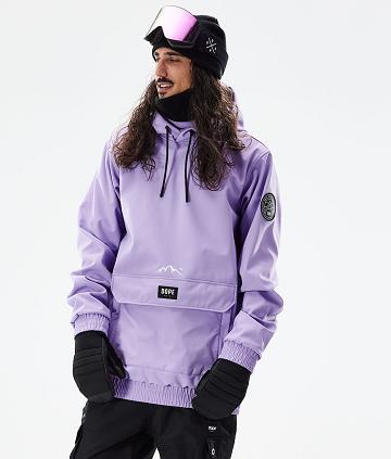 Purple Men's Dope Wylie Patch Ski Jackets | AUGL2952