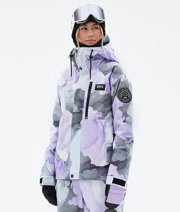 Purple Women's Dope Blizzard W Full Zip Blot Snowboard Jackets | AUEX3469