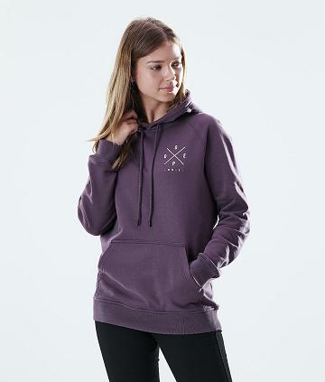 Purple Women's Dope Regular 2X-UP Hoodie | AUHK3845