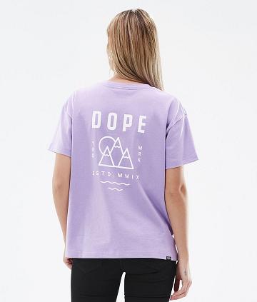 Purple Women's Dope Standard W Summit T Shirts | AUQZ3783