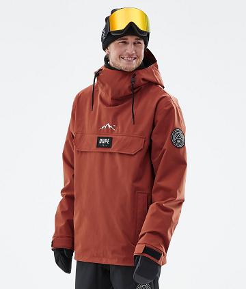 Red Men's Dope Blizzard Snowboard Jackets | AUDN2768