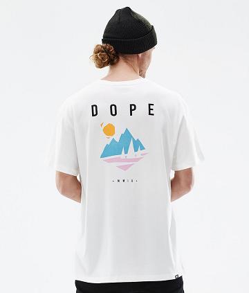 White Men's Dope Standard Pine T Shirts | AUWY2992