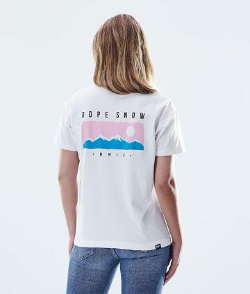 White Women's Dope Regular Range T Shirts | AUGL3769